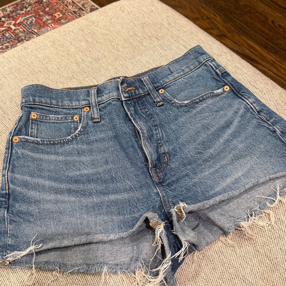 Madewell The Perfect Vintage Jean Cut Off Shorts 28